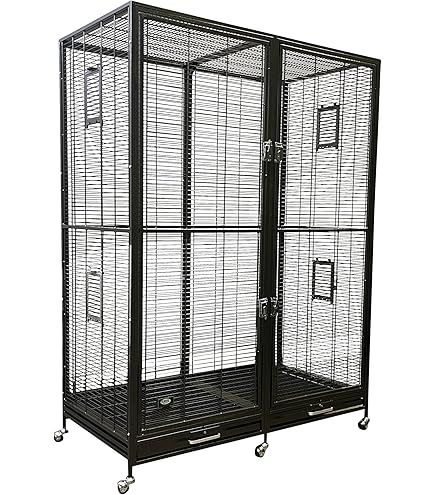 ケージ・アクセサリー EXOTIC NUTRITION Sugar Glider Cage Exotic Nutrition Congo Cage - Durable 68